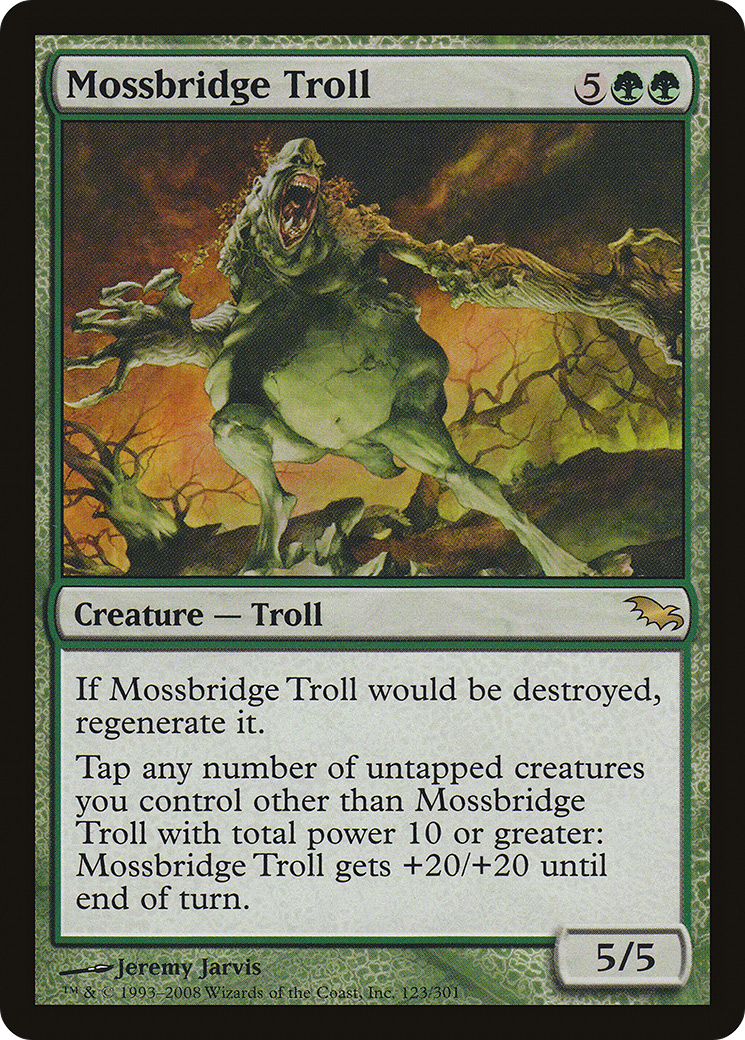 Image of Mossbridge Troll (SHM-123) - Shadowmoor Foil