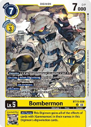 Image of Bombermon (BT15-039) - Exceed Apocalypse