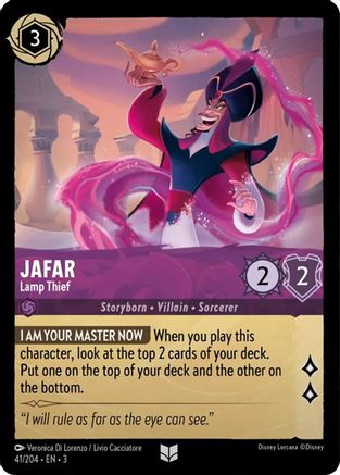 Image of Jafar - Lamp Thief (41/204) - Into the Inklands Cold Foil