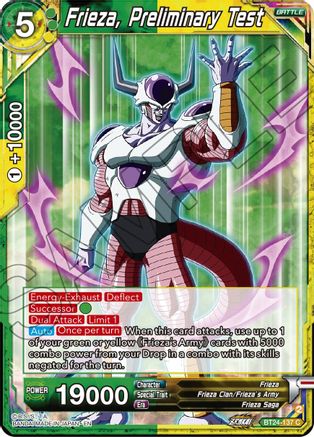 Image of Frieza, Preliminary Test (BT24-137) - Beyond Generations