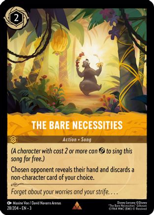 Image of The Bare Necessities (28/204) - Into the Inklands Cold Foil