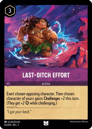 Image of Last-Ditch Effort (62/204) - Into the Inklands Cold Foil
