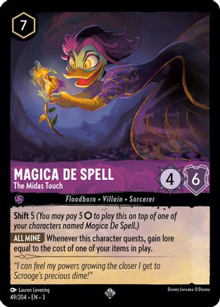 Image of Magica De Spell - The Midas Touch (49/204) - Into the Inklands