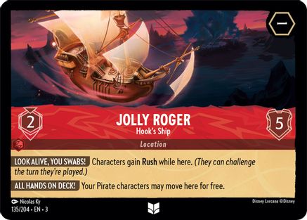 Image of Jolly Roger - Hook's Ship (135/204) - Into the Inklands Cold Foil
