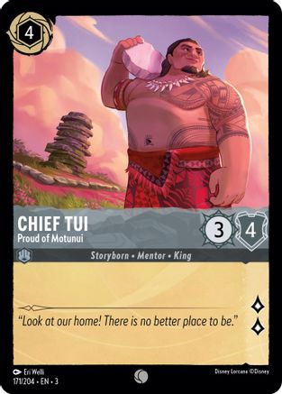 Image of Chief Tui - Proud of Motunui (171/204) - Into the Inklands
