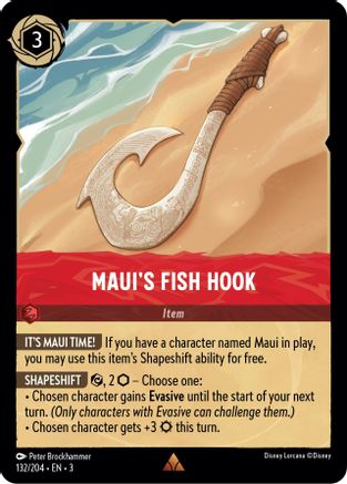 Image of Maui's Fish Hook (132/204) - Into the Inklands Cold Foil
