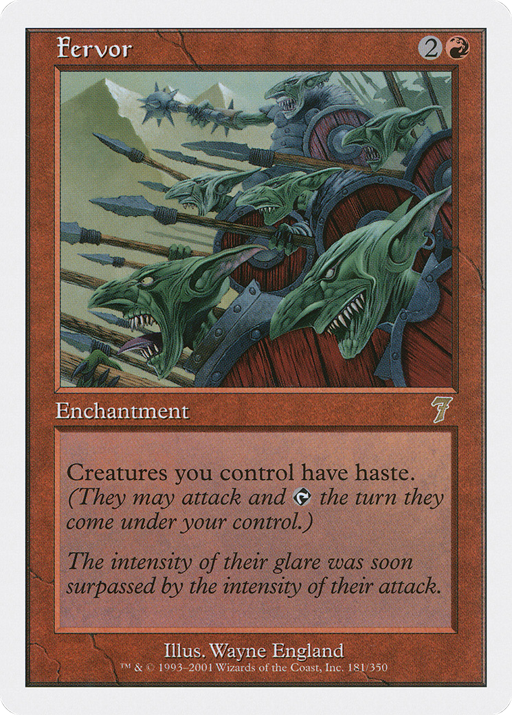 Image of Fervor (7ED-181) - 7th Edition Foil