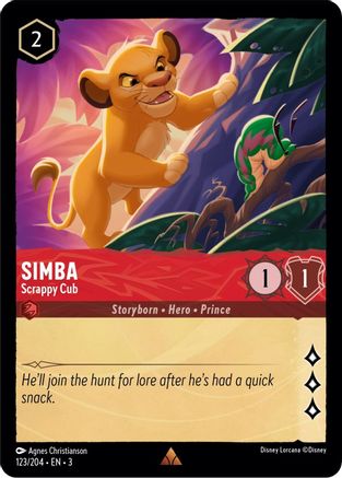 Image of Simba - Scrappy Cub (123/204) - Into the Inklands