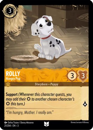Image of Rolly - Hungry Pup (21/204) - Into the Inklands Cold Foil