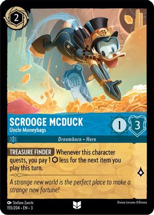 Image of Scrooge McDuck - Uncle Moneybags (155/204) - Into the Inklands Cold Foil