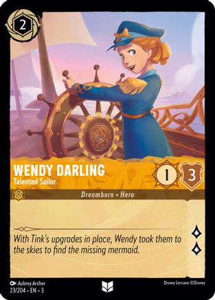 Image of Wendy Darling - Talented Sailor (23/204) - Into the Inklands Cold Foil