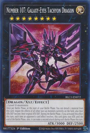 Image of Number 107: Galaxy-Eyes Tachyon Dragon (BLC1-EN072) - Battles of Legend: Chapter 1 1st Edition