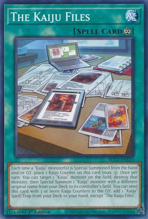 Image of The Kaiju Files (BLC1-EN123) - Battles of Legend: Chapter 1 1st Edition