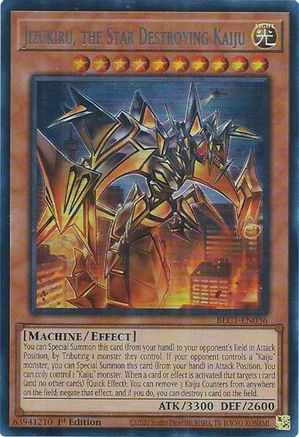 Image of Jizukiru, the Star Destroying Kaiju (Silver) (BLC1-EN036) - Battles of Legend: Chapter 1 1st Edition