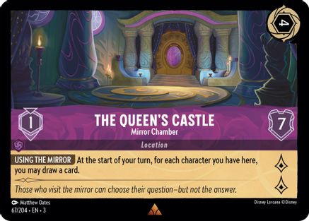 Image of The Queen's Castle - Mirror Chamber (67/204) - Into the Inklands Cold Foil