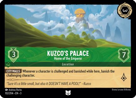 Image of Kuzco's Palace - Home of the Emperor (102/204) - Into the Inklands Cold Foil