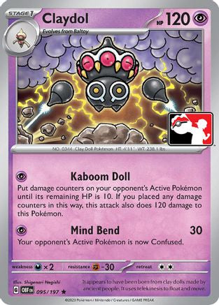 Image of Claydol 095/197  Prize Pack Series Cards - Rare