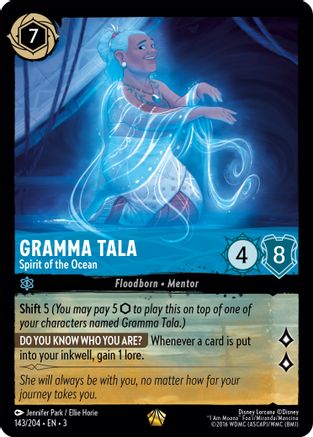 Image of Gramma Tala - Spirit of the Ocean (143/204) - Into the Inklands Cold Foil