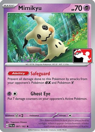 Image of Mimikyu 097/193  Prize Pack Series Cards - Rare