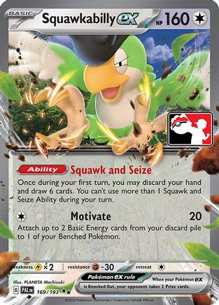 Image of Squawkabilly ex 169/193  - Holofoil Prize Pack Series Cards - Double Rare