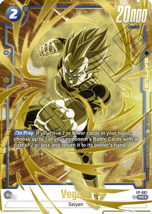 Image of Vegeta - FP-007 (Gold) (FP-007) - Fusion World Promotion Cards and Packs Holofoil