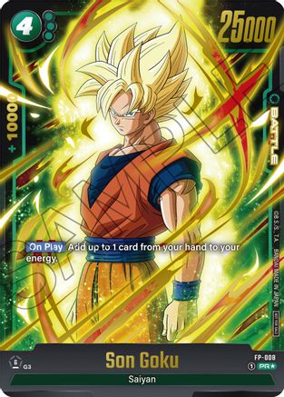 Image of Son Goku - FP-008 (Gold) (FP-008) - Fusion World Promotion Cards and Packs Holofoil
