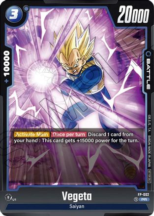 Image of Vegeta - FP-002 (FP-002) - Fusion World Promotion Cards and Packs