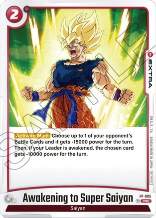 Image of Awakening to Super Saiyan - FP-005 (FP-005) - Fusion World Promotion Cards and Packs
