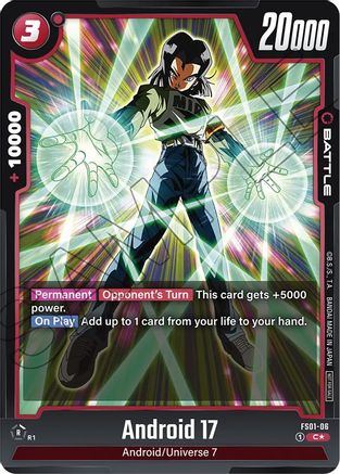 Image of Android 17 (Tournament Pack 01) (FS01-06) - Tournament and Championship Promos Holofoil