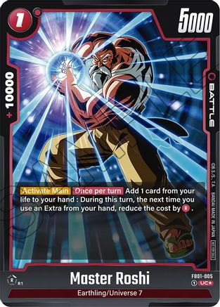 Image of Master Roshi (Tournament Pack 01) (FB01-005) - Tournament and Championship Promos Holofoil