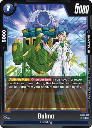 Image of Bulma (Tournament Pack 01) (FB01-057) - Tournament and Championship Promos Holofoil
