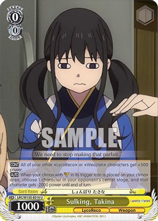 Image of Sulking, Takina (LRC/W105-E016 U) - Lycoris Recoil