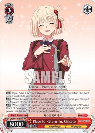 Image of Place to Return To, Chisato (LRC/W105-E035 RR) - Lycoris Recoil