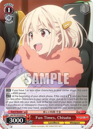 Image of Fun Times, Chisato (LRC/W105-E056 C) - Lycoris Recoil