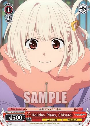 Image of Holiday Plans, Chisato (LRC/W105-E057 C) - Lycoris Recoil