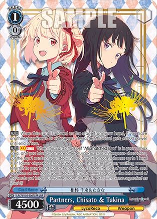 Image of Partners, Chisato & Takina (LRR) (LRC/W105-E067LRR LRR) - Lycoris Recoil