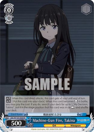 Image of Machine-Gun Fire, Takina (LRC/W105-E069 R) - Lycoris Recoil
