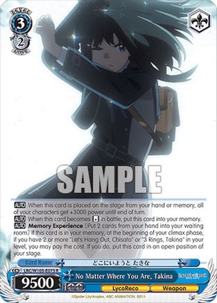 Image of No Matter Where You Are, Takina (LRC/W105-E075 R) - Lycoris Recoil