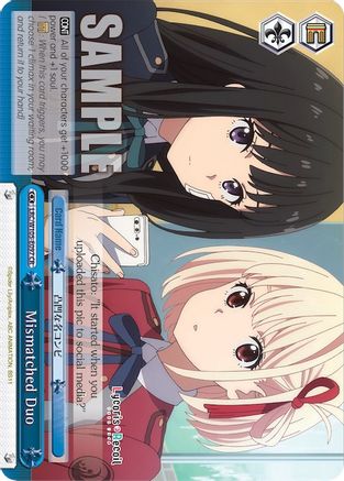 Image of Mismatched Duo (LRC/W105-E097 CR) - Lycoris Recoil