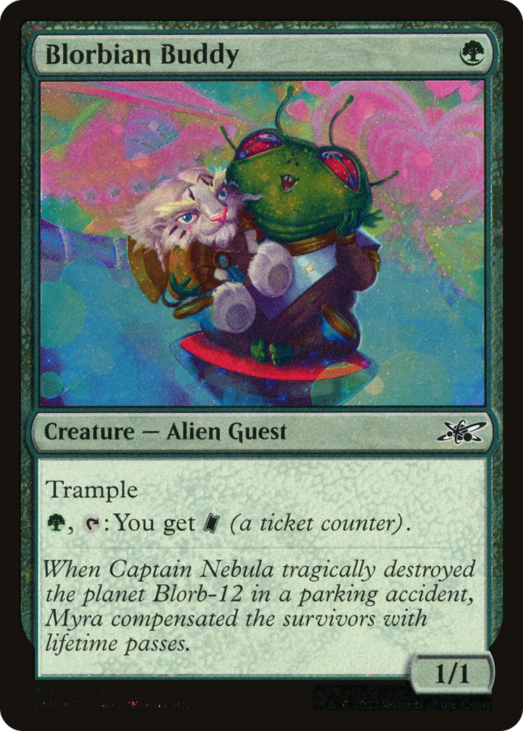 Image of Blorbian Buddy (Galaxy Foil) (UNF-417) - Unfinity Foil