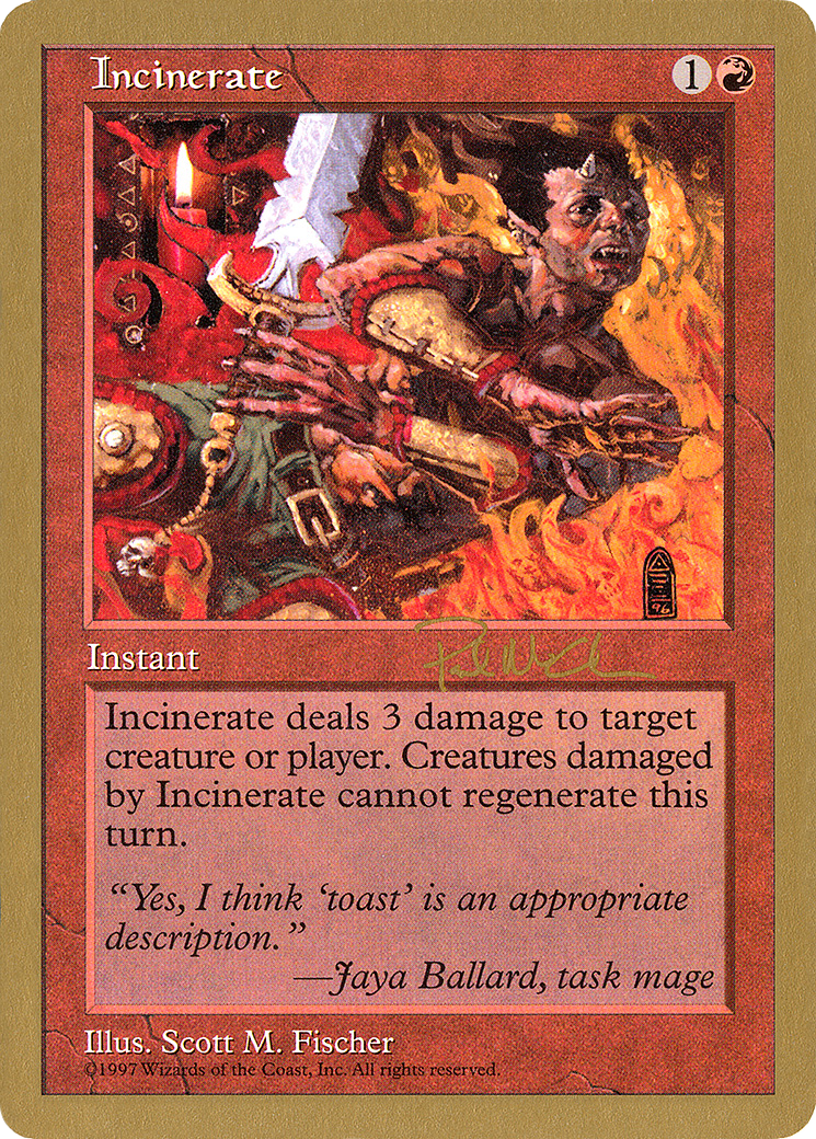 Image of Incinerate - 1997 Paul McCabe (5ED) (WCD-) - World Championship Decks 1997