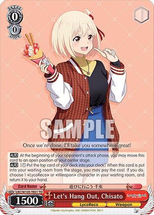 Image of Let's Hang Out, Chisato (LRC/W105-TE01 TD) - Lycoris Recoil