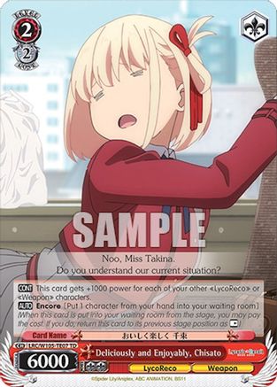 Image of Deliciously and Enjoyably, Chisato (LRC/W105-TE07 TD) - Lycoris Recoil