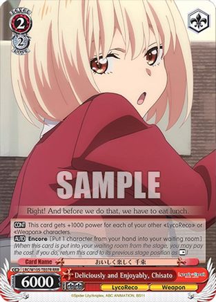 Image of Deliciously and Enjoyably, Chisato (RRR) (LRC/W105-TE07R RRR) - Lycoris Recoil