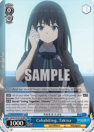 Image of Cohabiting, Takina (RRR) (LRC/W105-TE12R RRR) - Lycoris Recoil