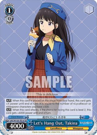 Image of Let's Hang Out, Takina (LRC/W105-TE14 TD) - Lycoris Recoil
