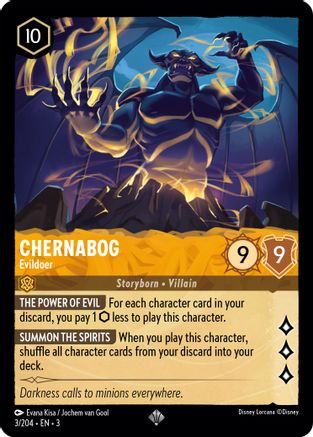 Image of Chernabog - Evildoer (3/204) - Into the Inklands Cold Foil