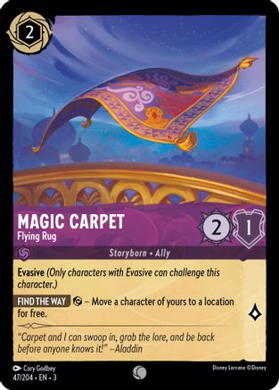 Image of Magic Carpet - Flying Rug (47/204) - Into the Inklands Cold Foil