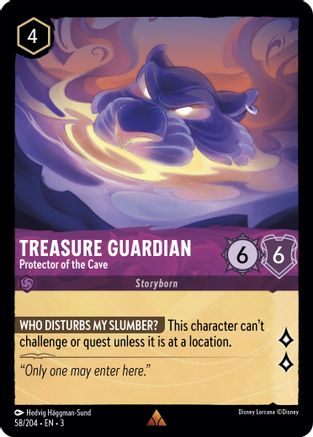 Image of Treasure Guardian - Protector of the Cave (58/204) - Into the Inklands Cold Foil