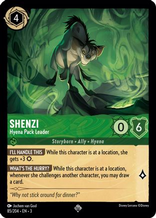 Image of Shenzi - Hyena Pack Leader (85/204) - Into the Inklands